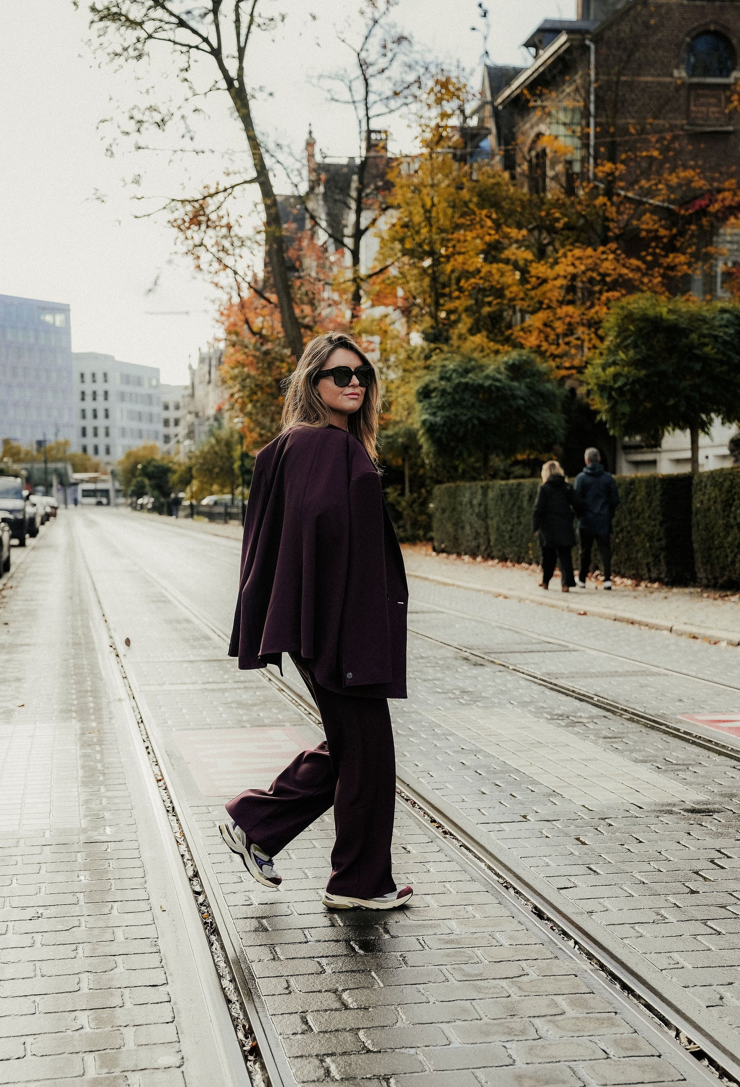 Cosette Suit Bordeaux Dubbel knoop