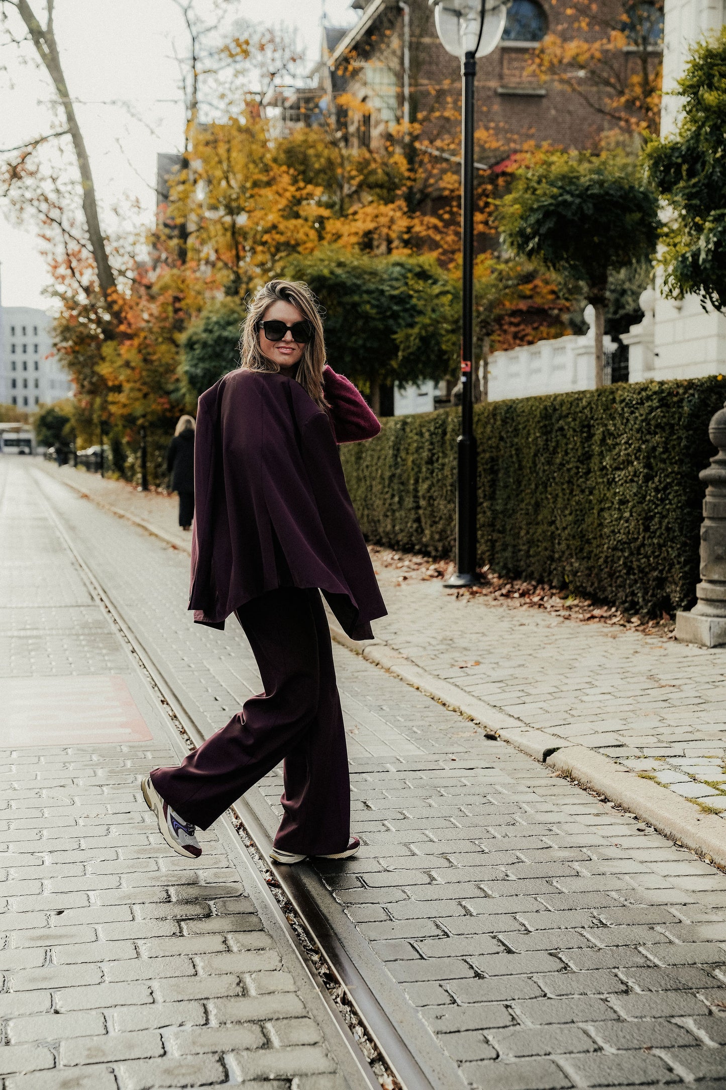 Cosette Suit Bordeaux Dubbel knoop