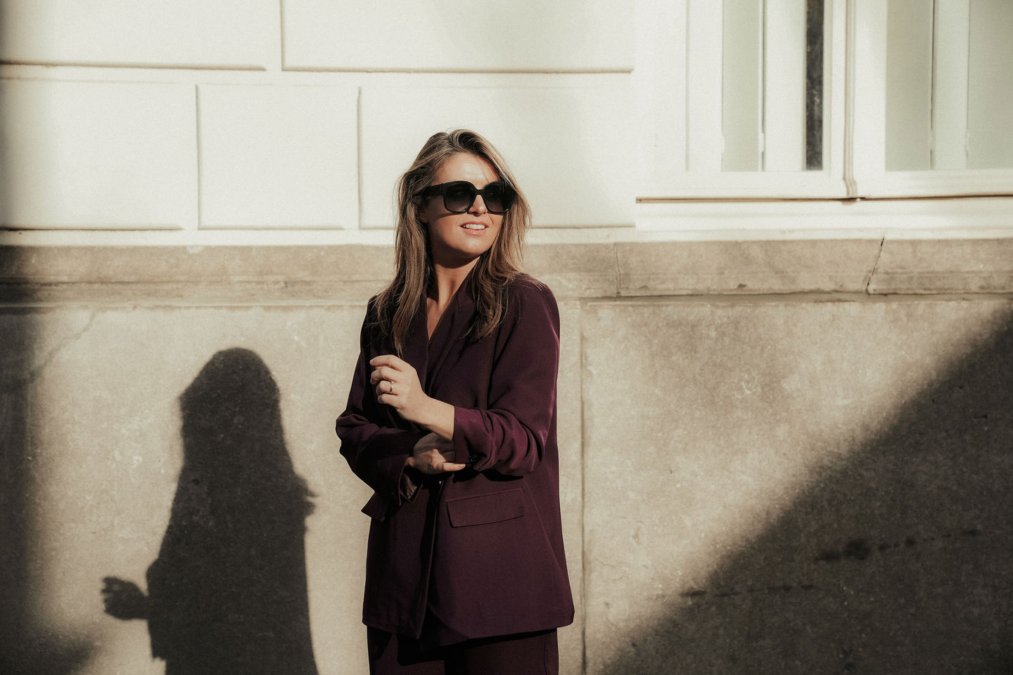 Cosette Suit Bordeaux Dubbel knoop