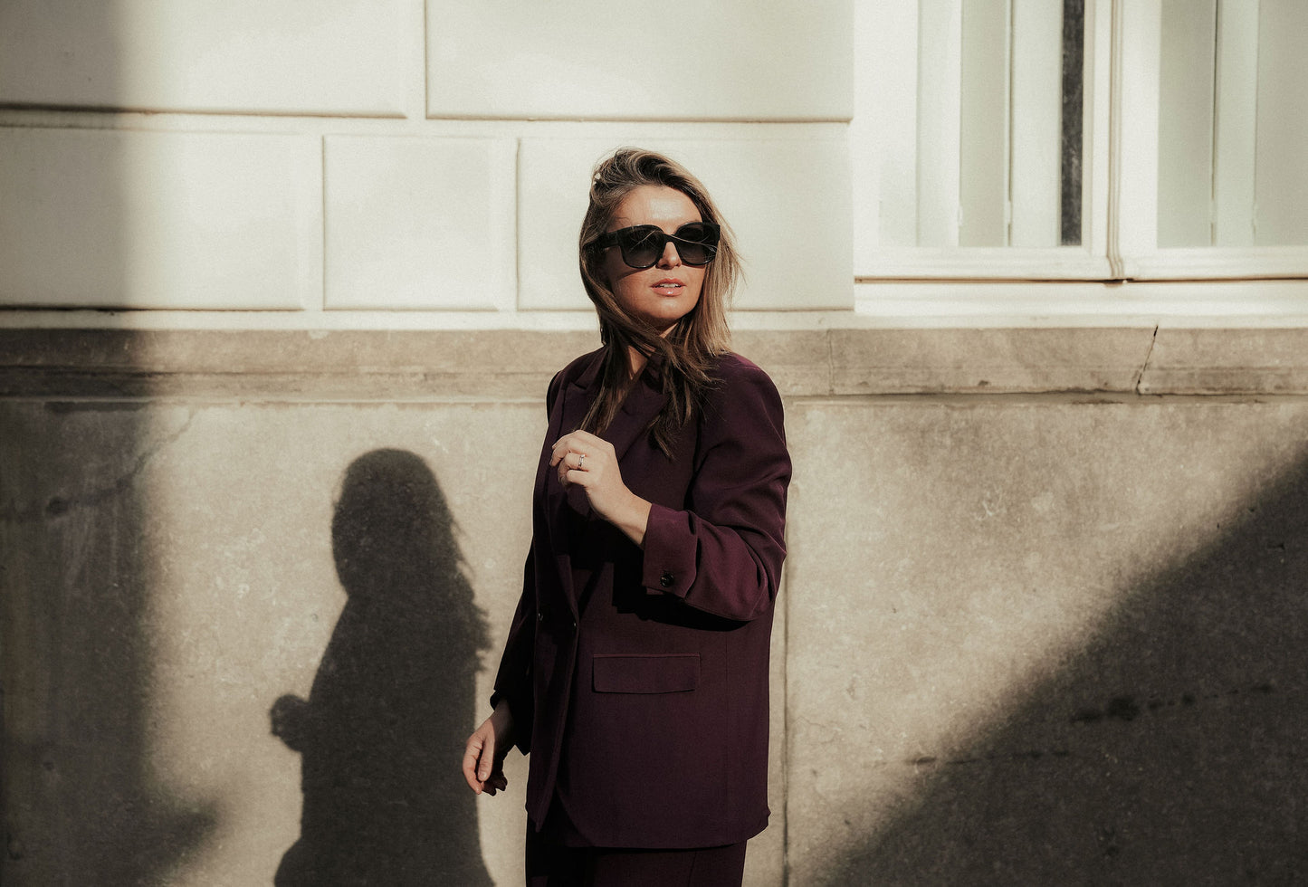 Cosette Suit Bordeaux Dubbel knoop