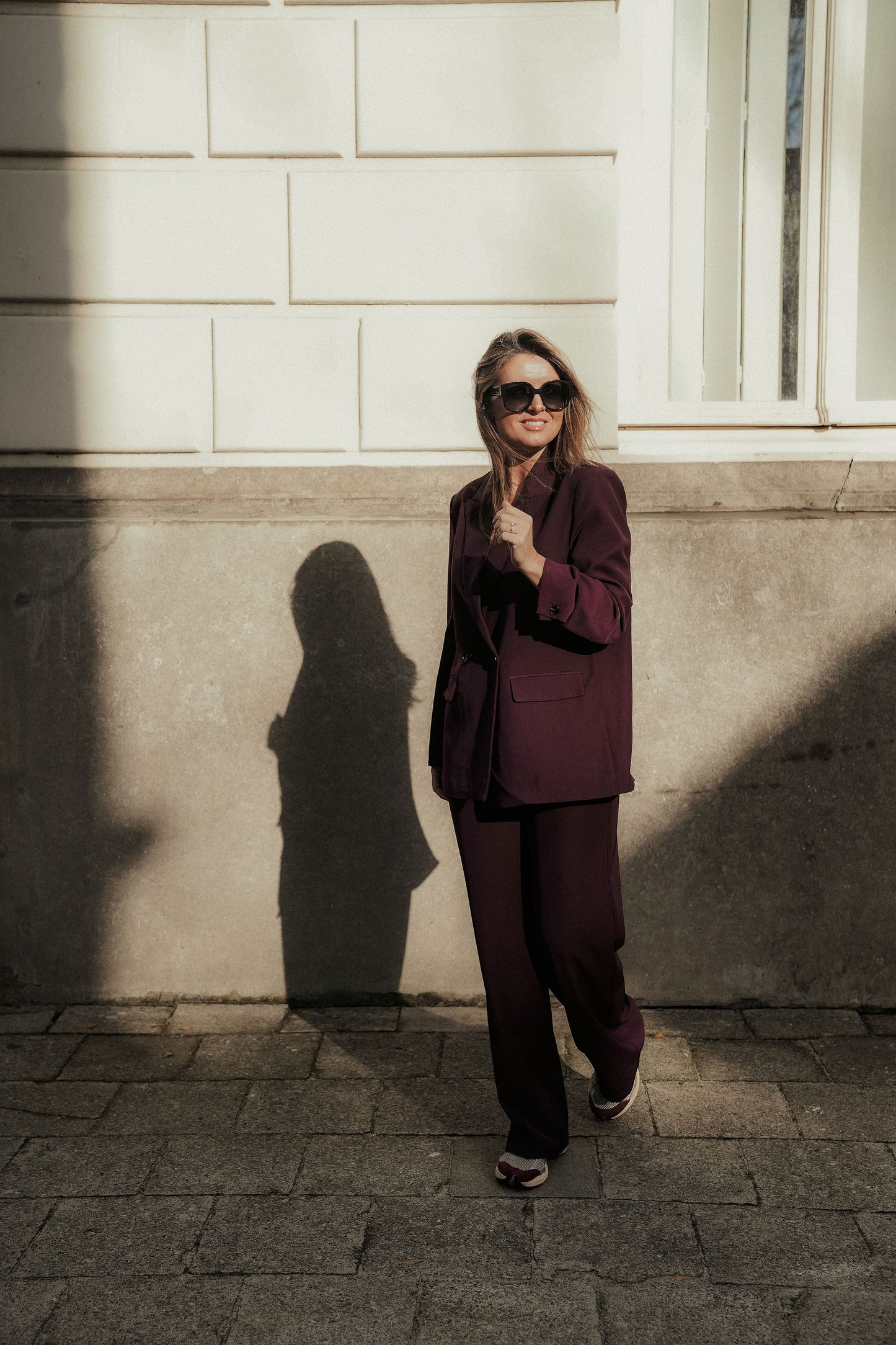 Cosette Suit Bordeaux Dubbel knoop