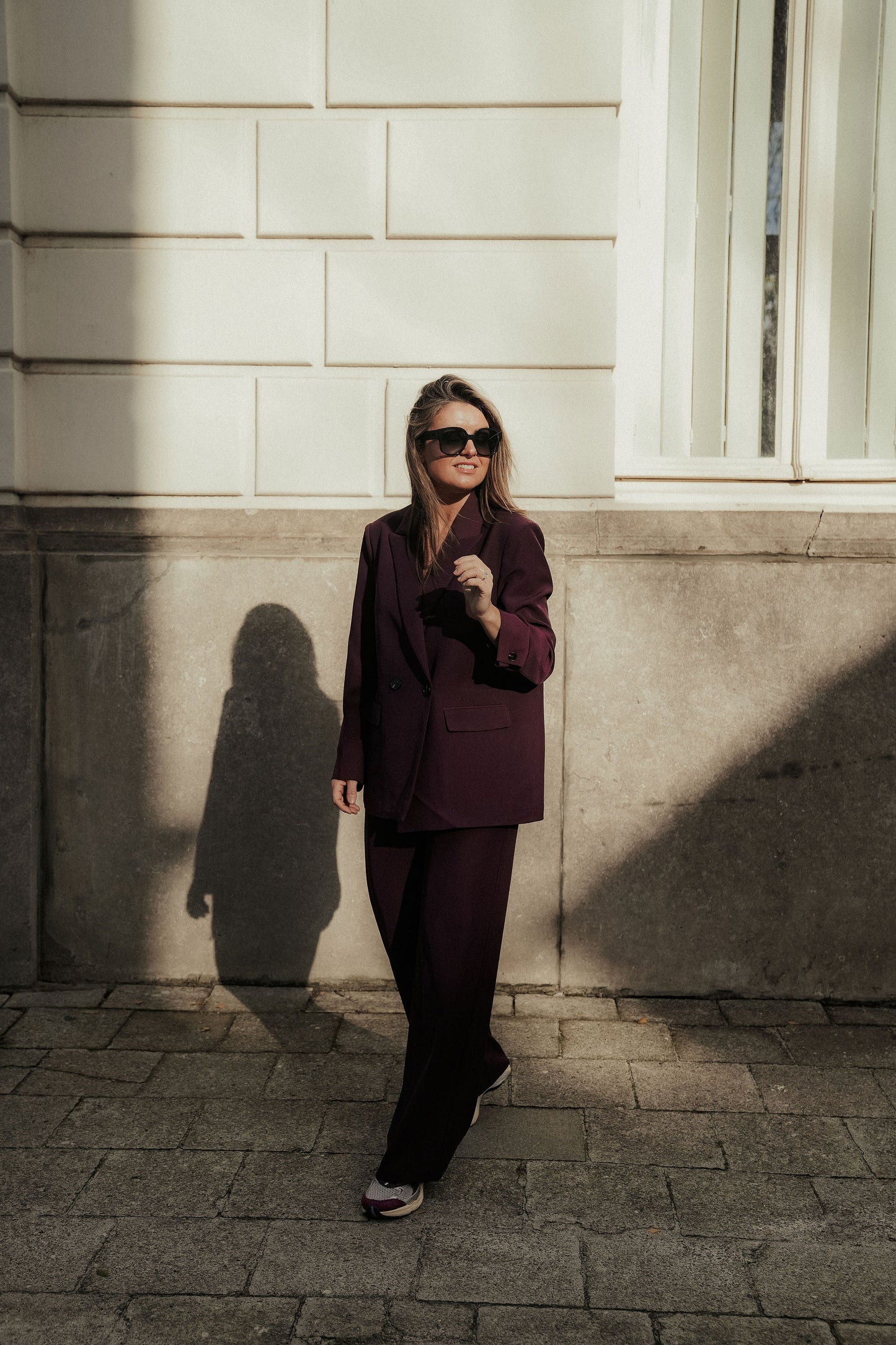 Cosette Suit Bordeaux Dubbel knoop