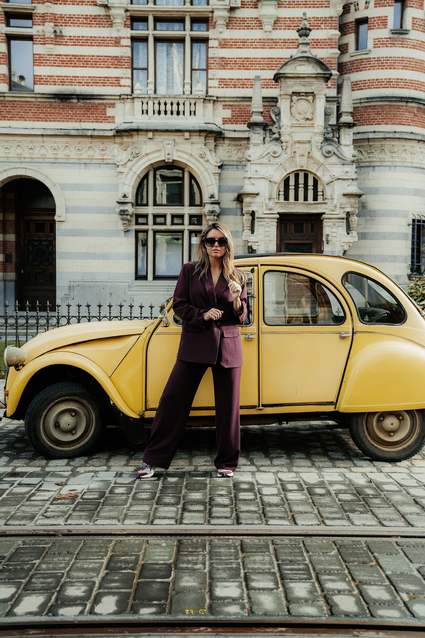 Cosette Suit Bordeaux Dubbel knoop