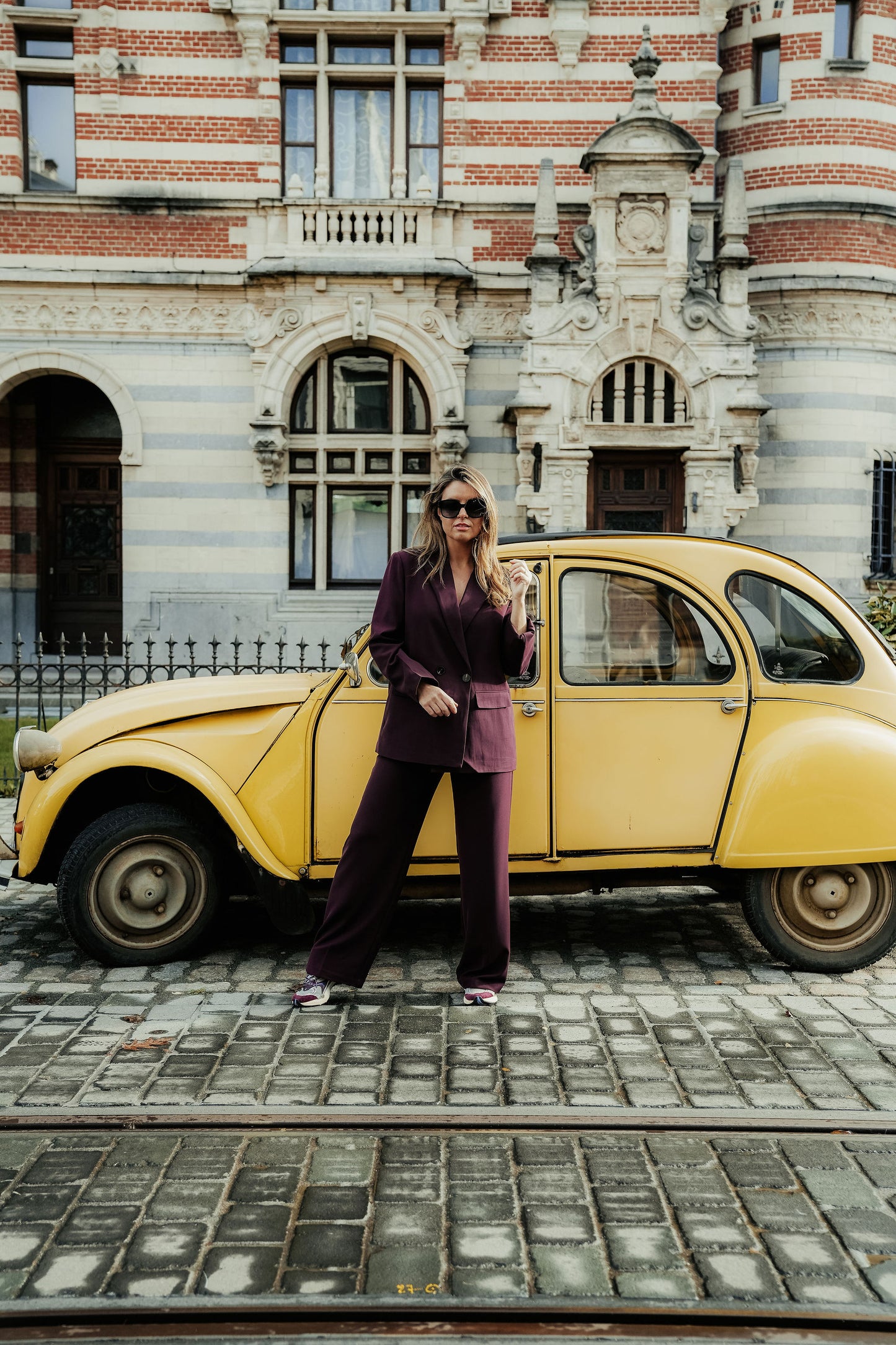 Cosette Suit Bordeaux Dubbel knoop