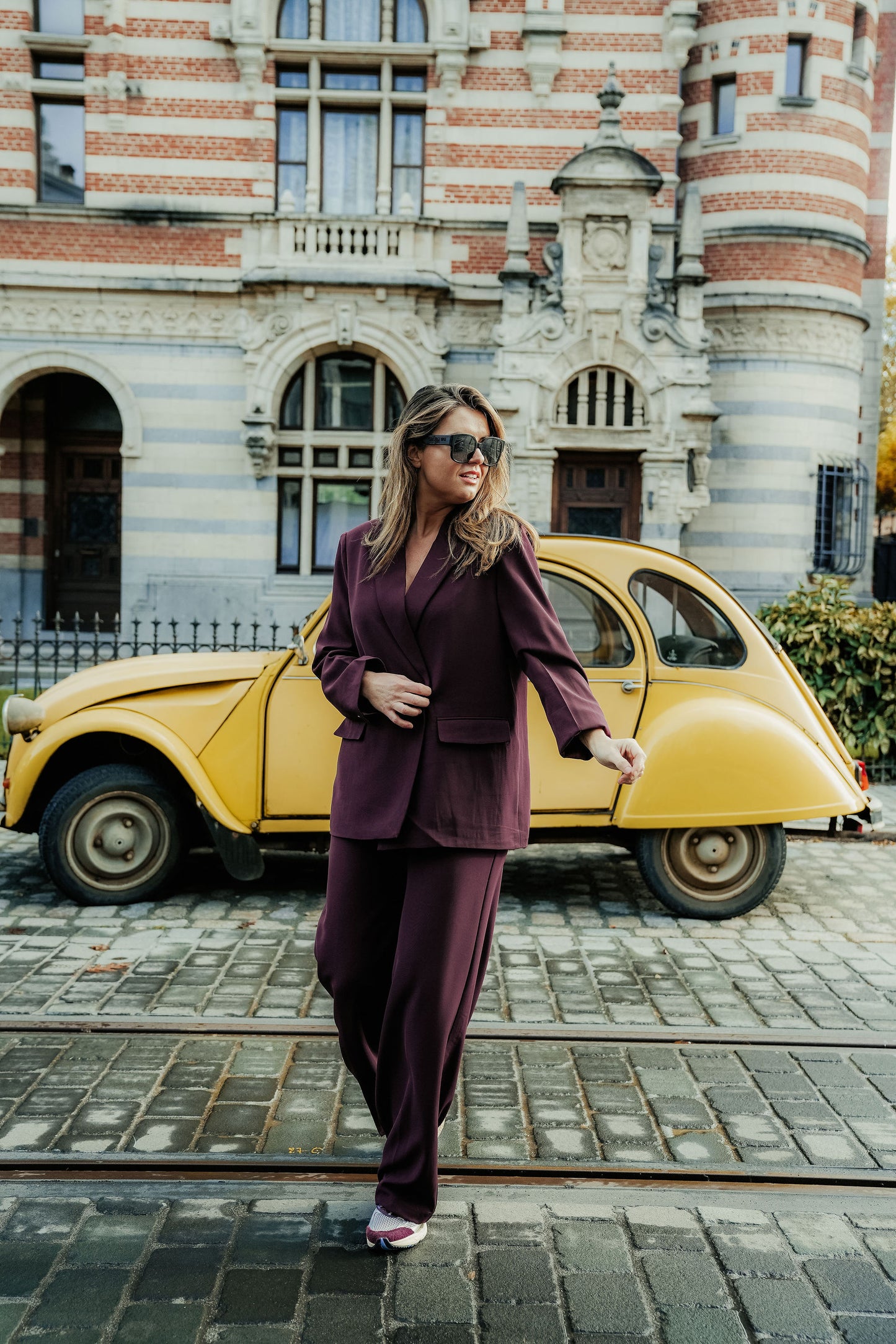 Cosette Suit Bordeaux Dubbel knoop