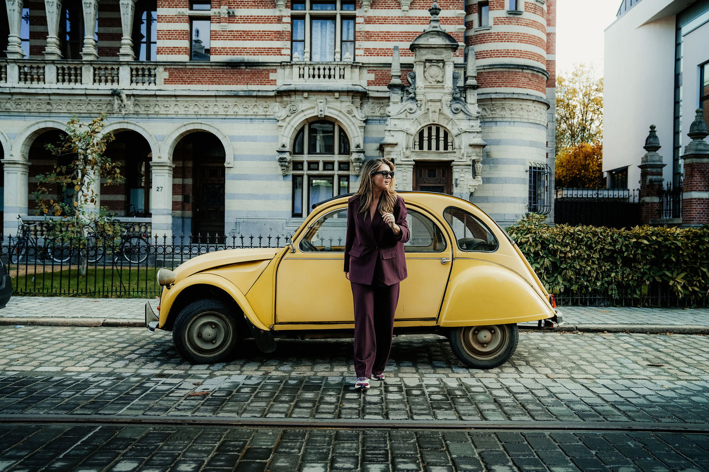 Cosette Suit Bordeaux Dubbel knoop