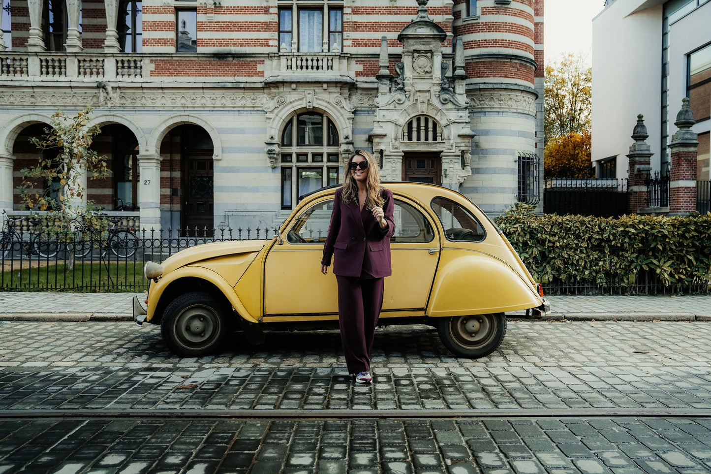 Cosette Suit Bordeaux Dubbel knoop