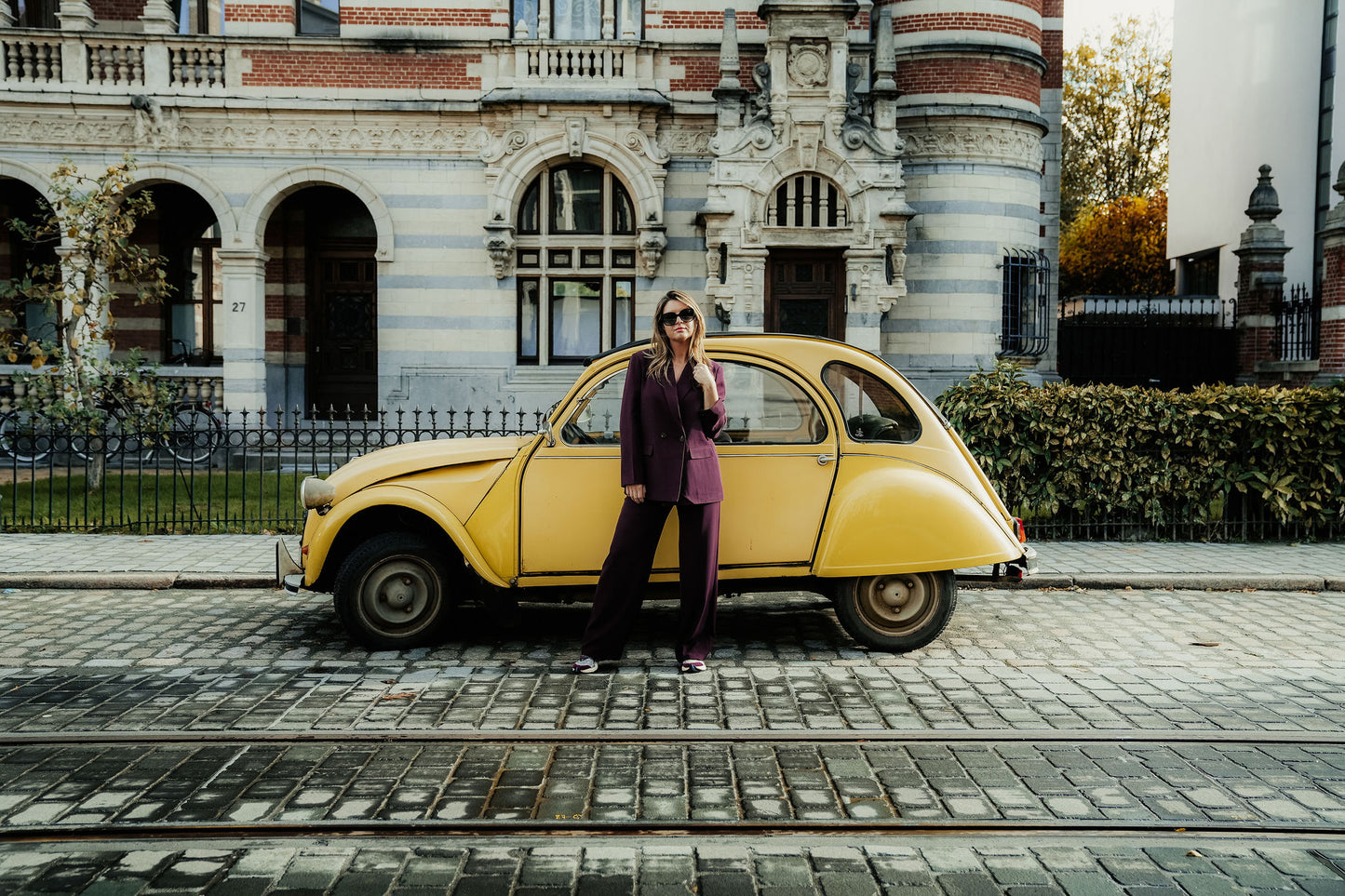 Cosette Suit Bordeaux Dubbel knoop