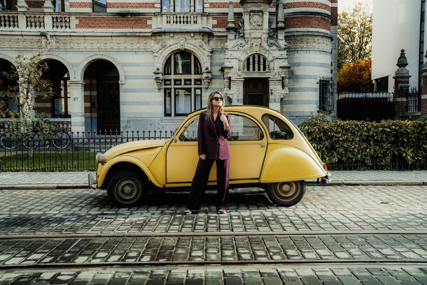 Cosette Suit Bordeaux Dubbel knoop