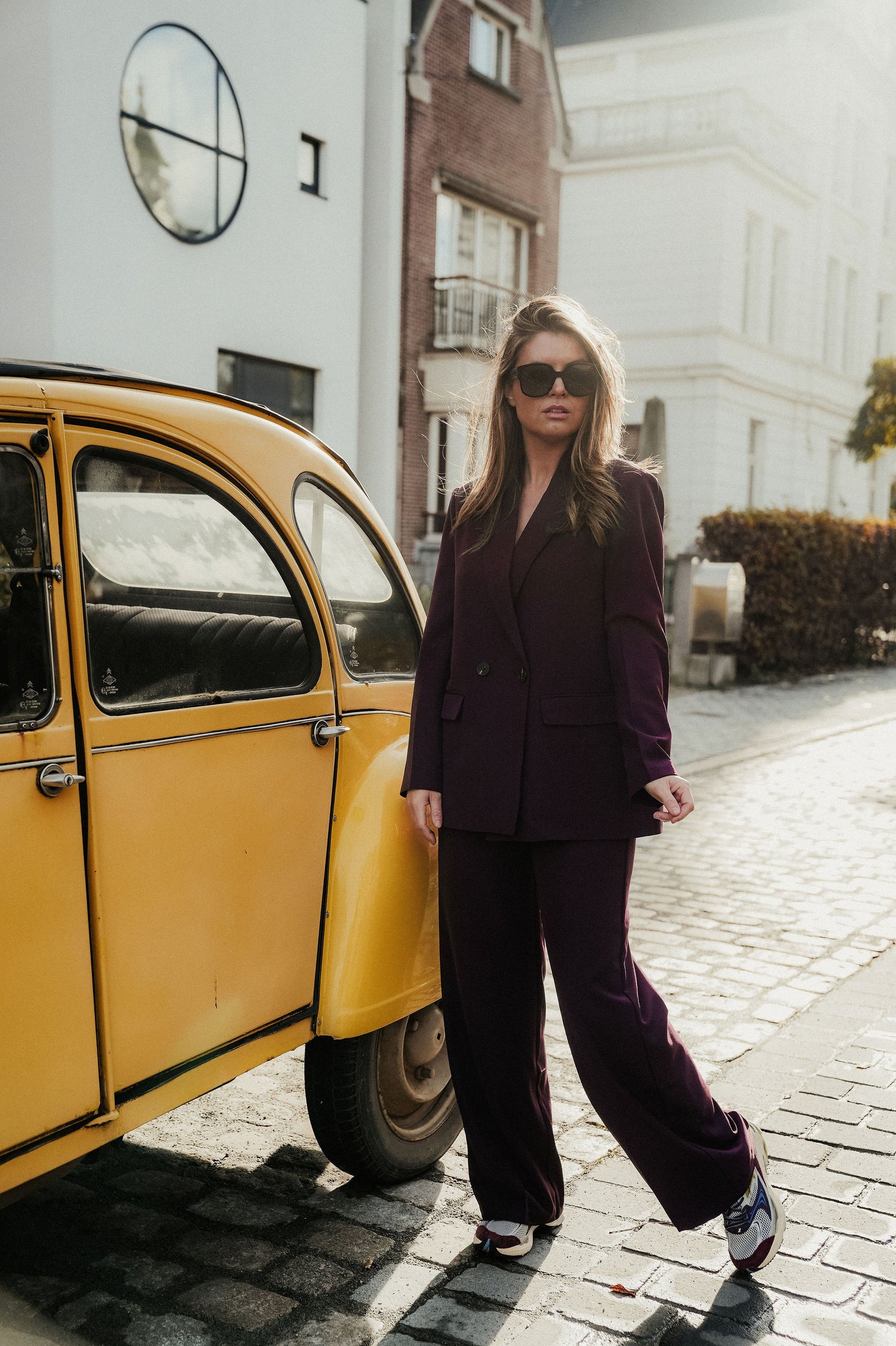 Cosette Suit Bordeaux Dubbel knoop