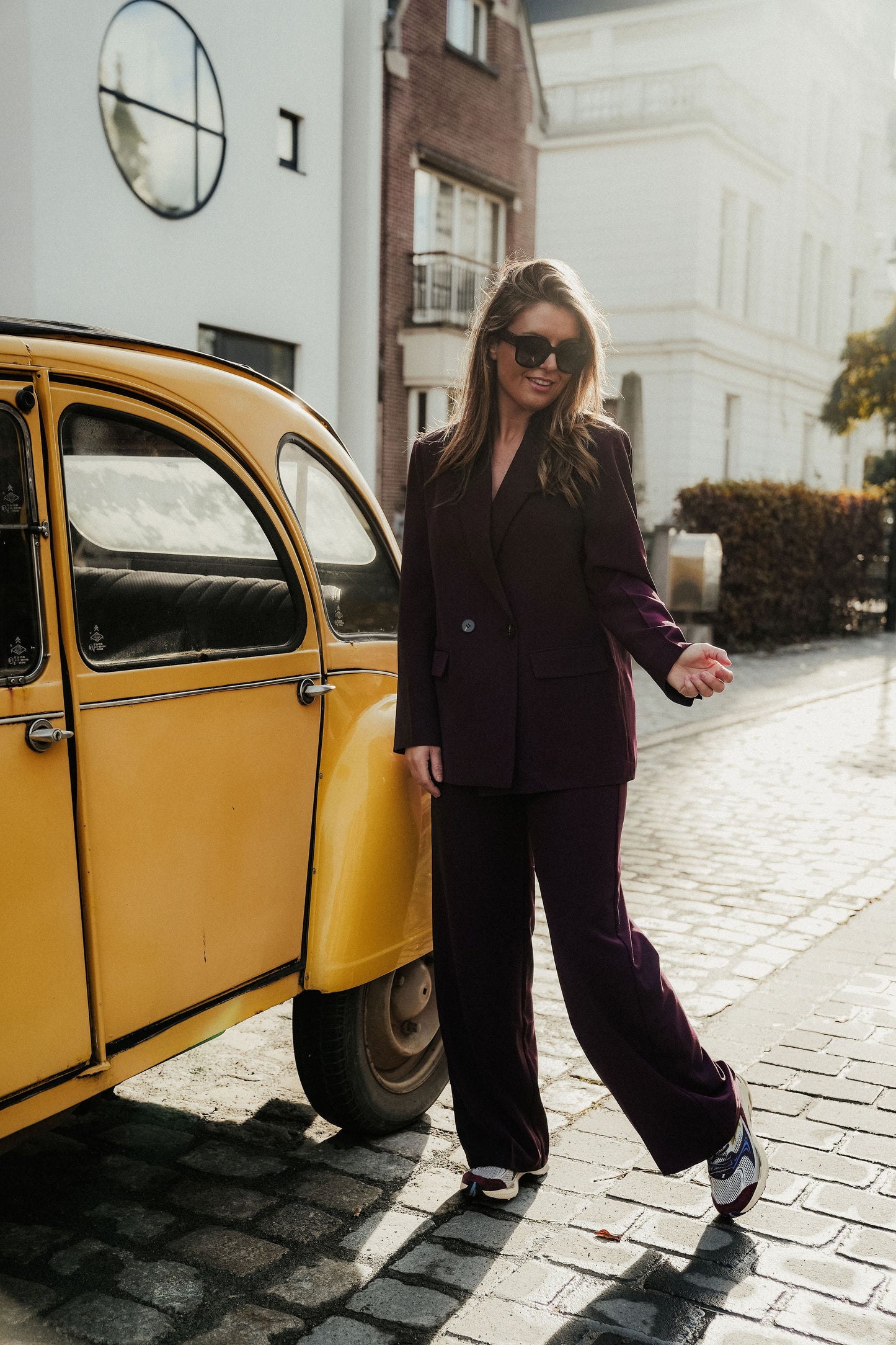 Cosette Suit Bordeaux Dubbel knoop