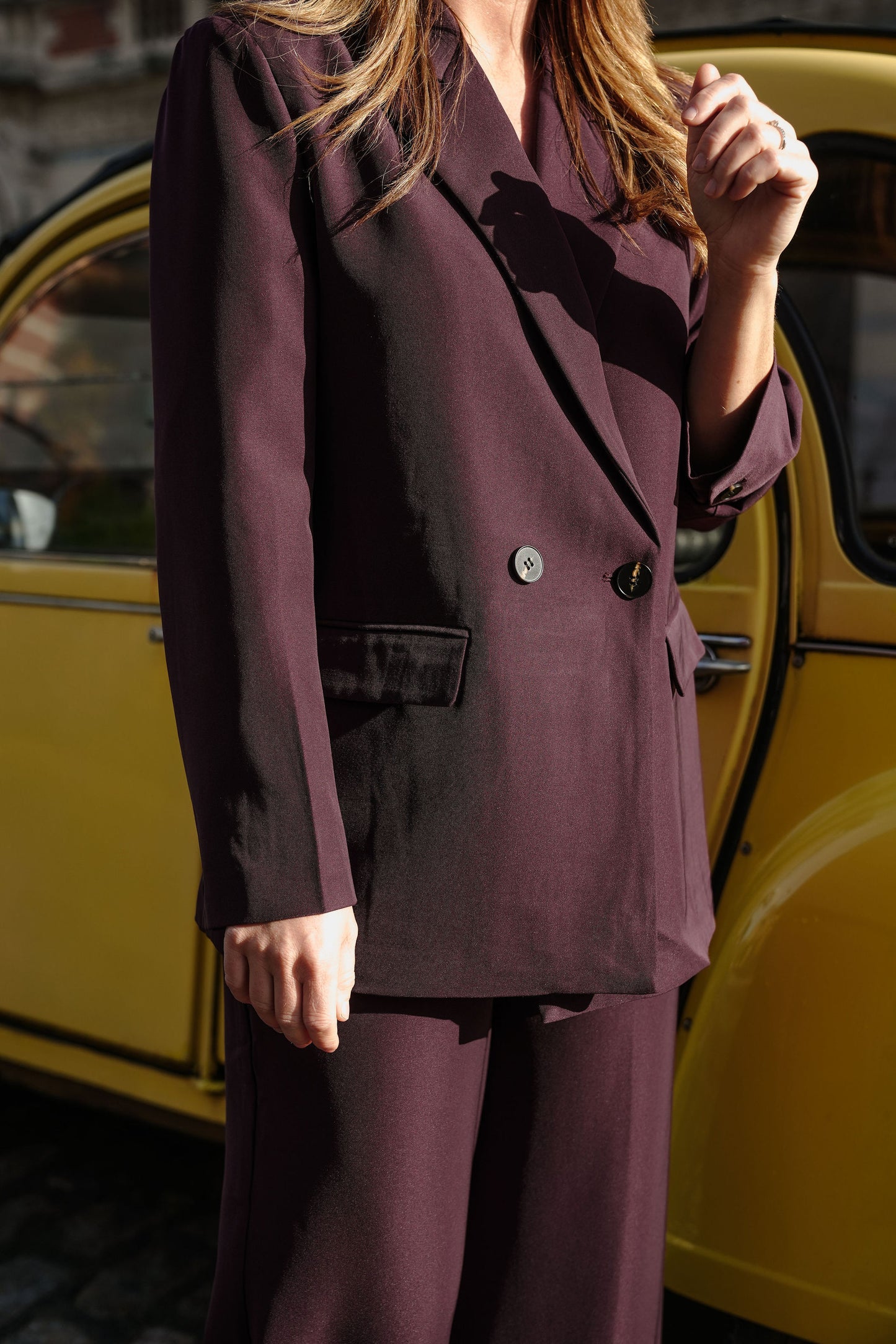 Cosette Suit Bordeaux Dubbel knoop