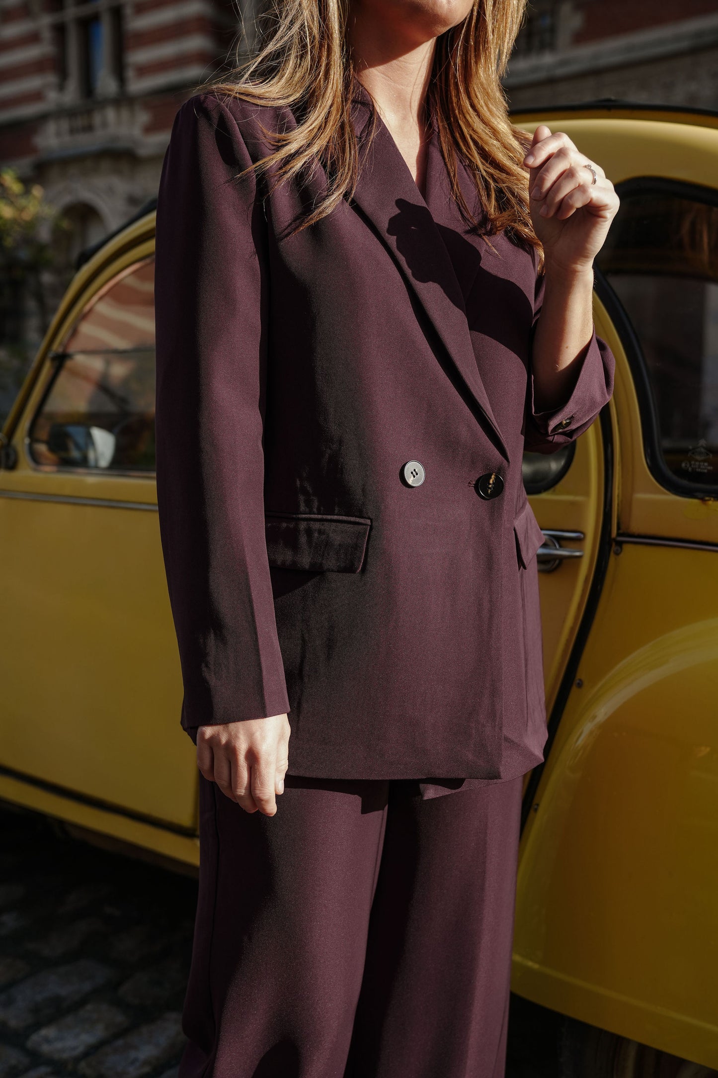 Cosette Suit Bordeaux Dubbel knoop