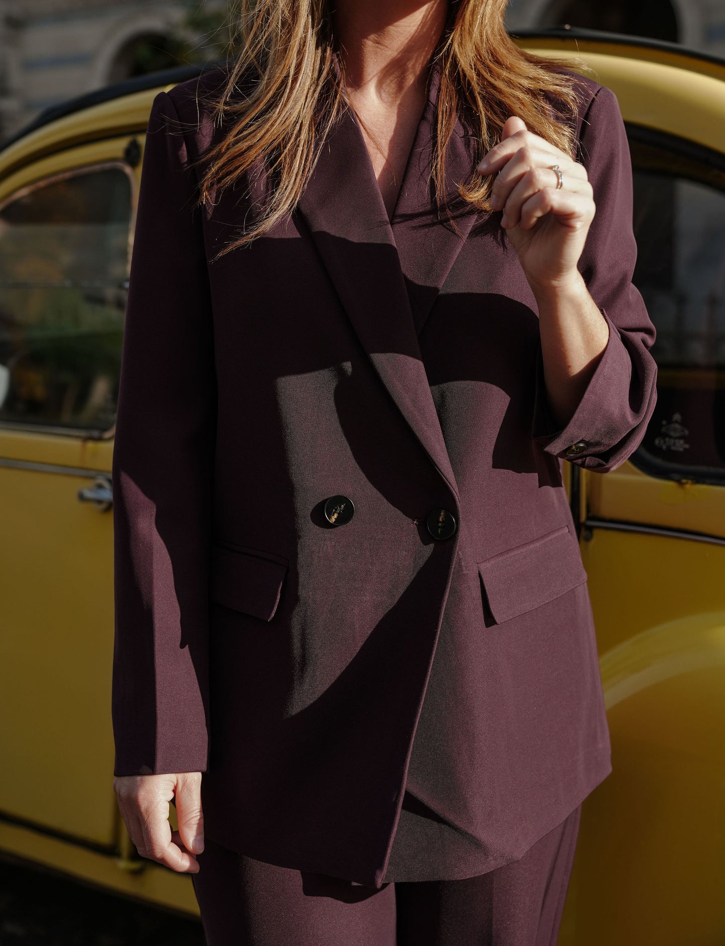 Cosette Suit Bordeaux Dubbel knoop