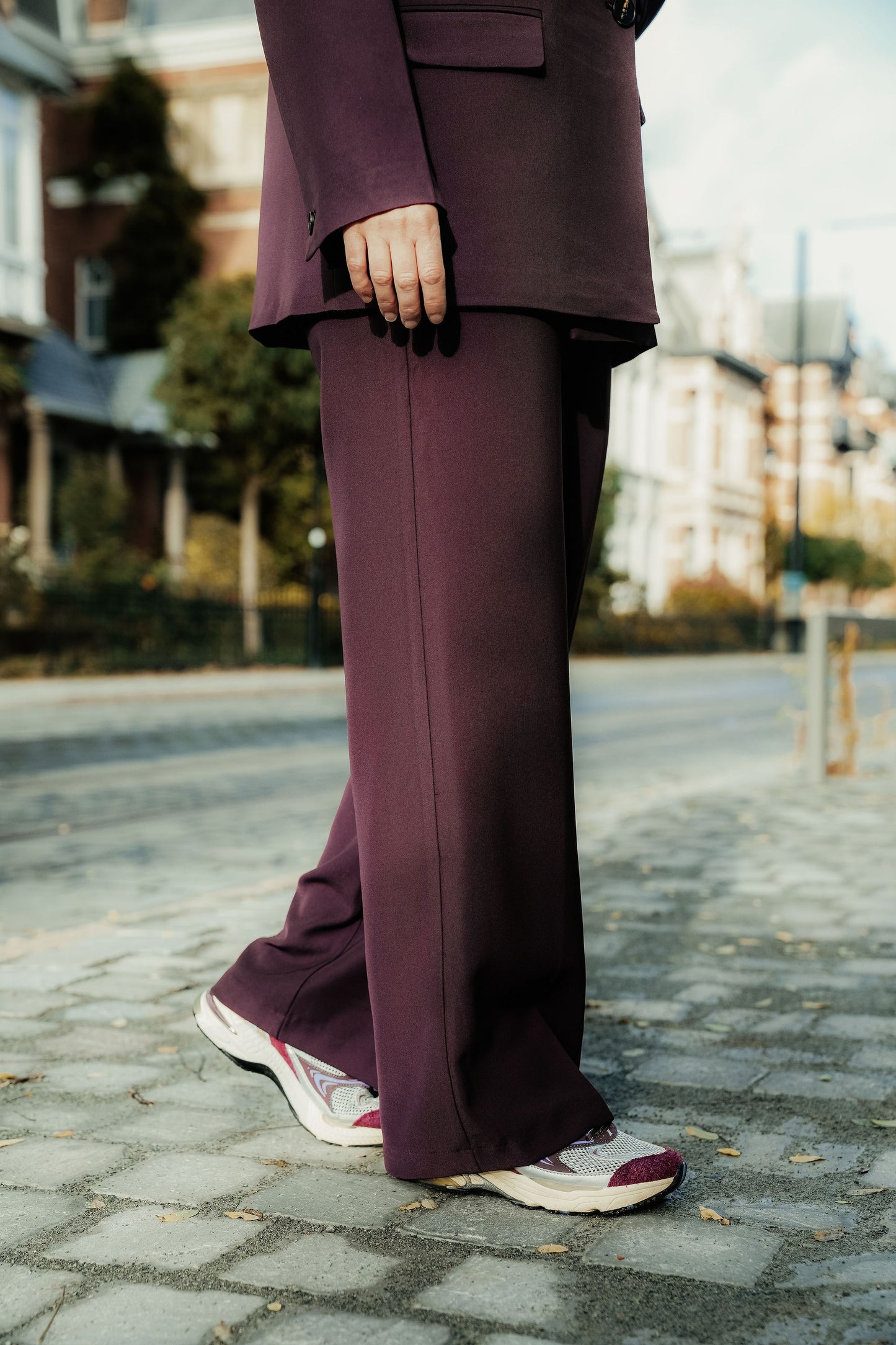 Cosette Suit Bordeaux Dubbel knoop