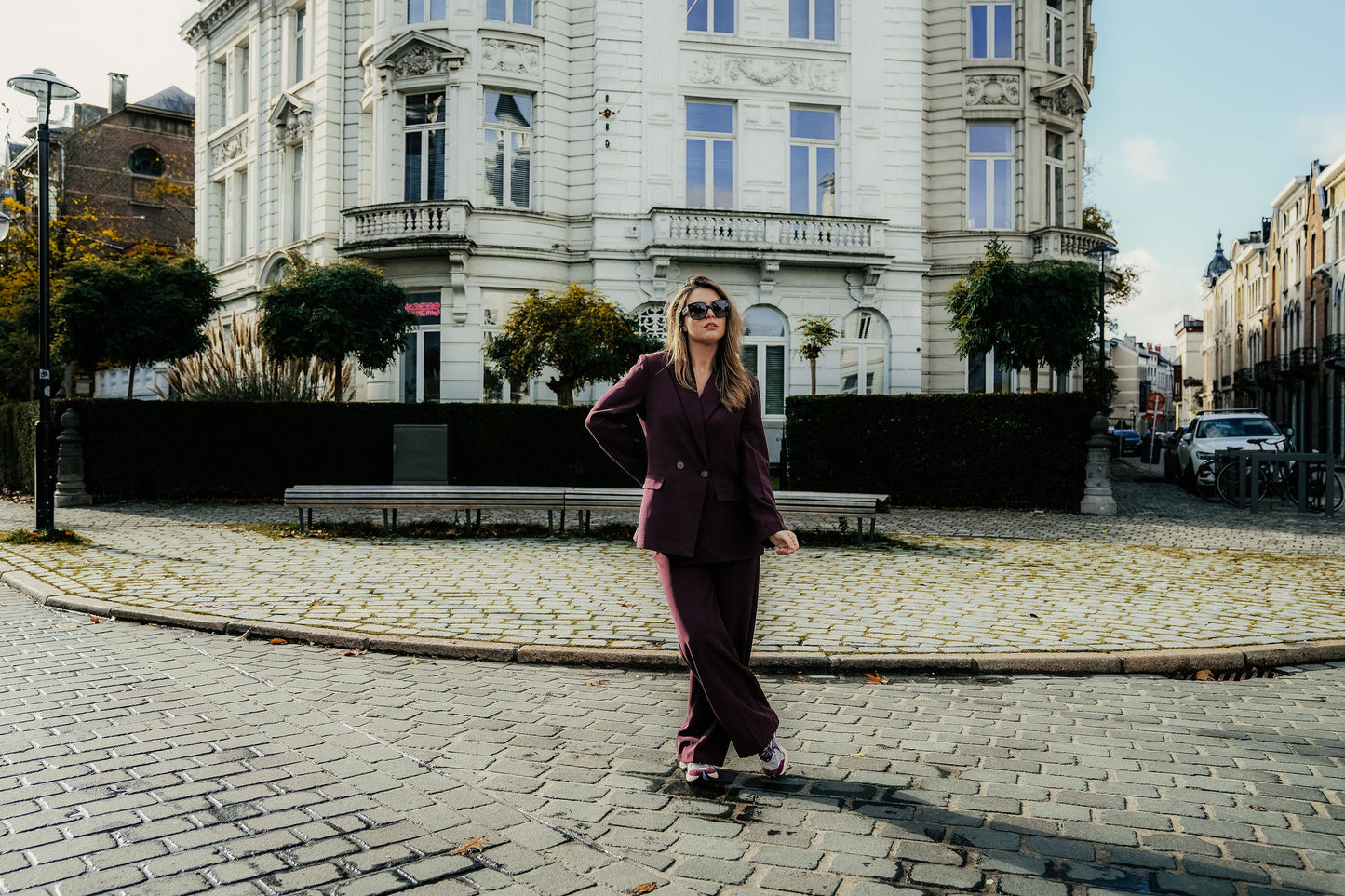 Cosette Suit Bordeaux Enkel knoop