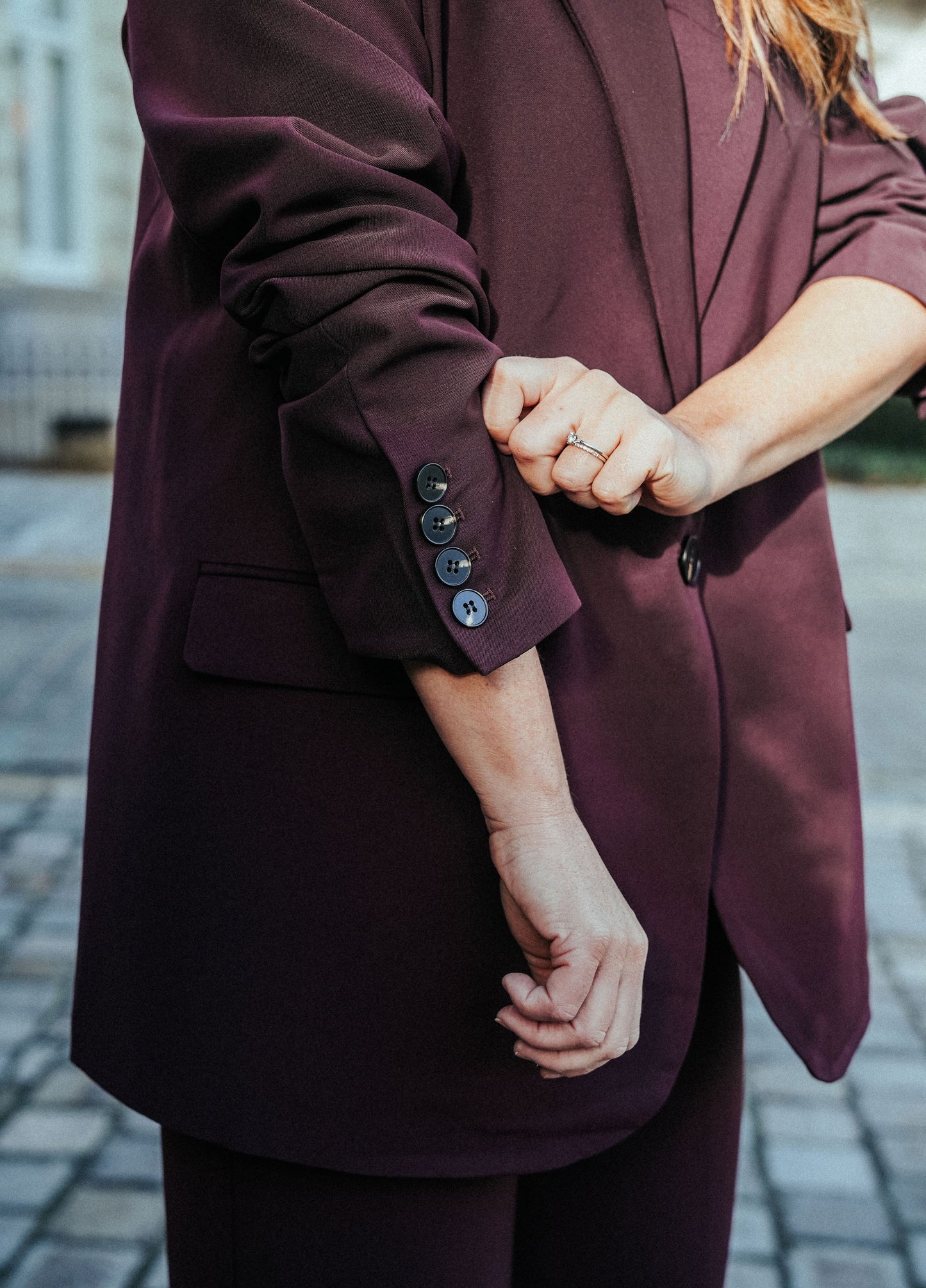 Cosette Suit Bordeaux Enkel knoop