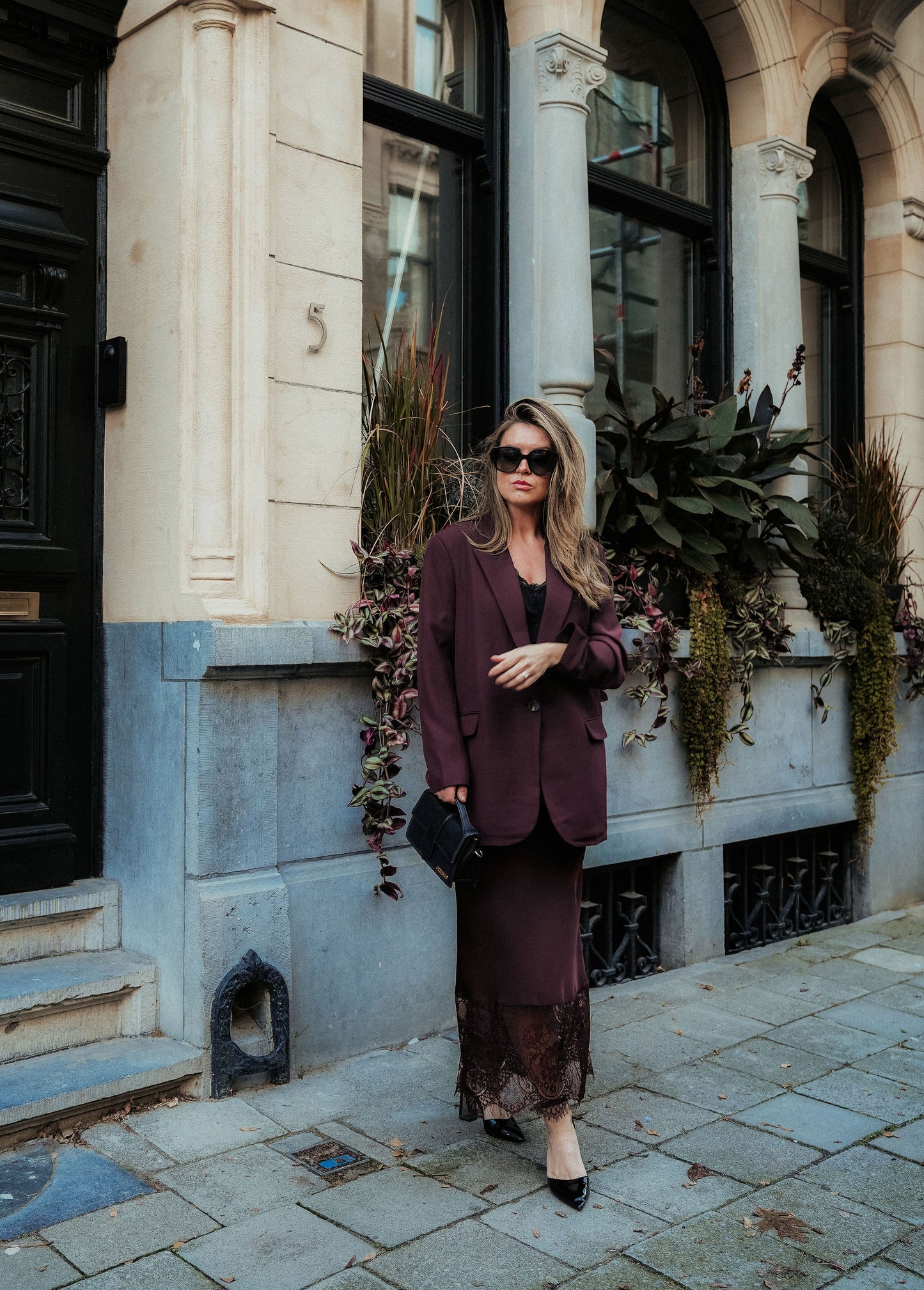 Silvie Skirt Plum Bordeaux