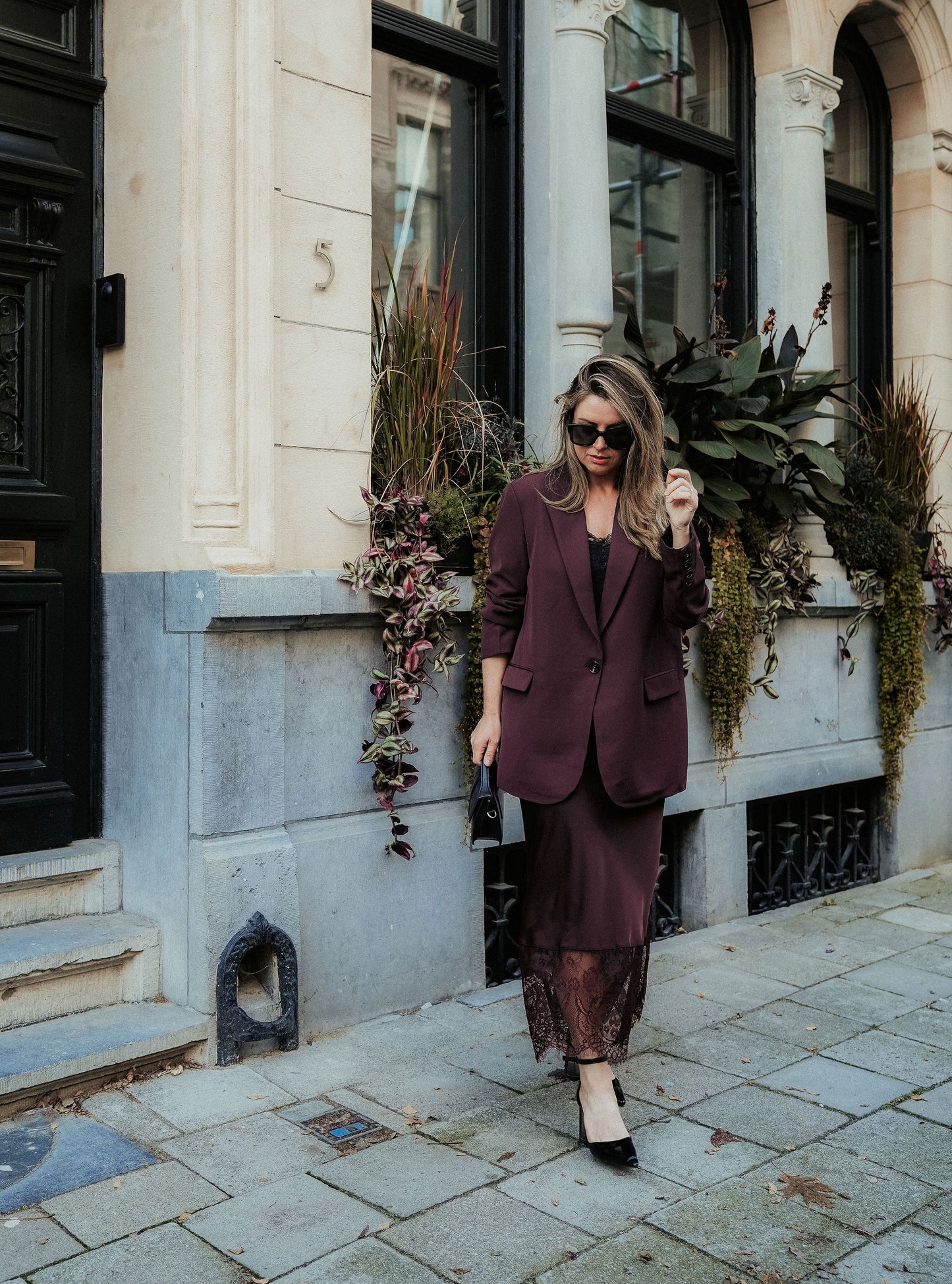 Silvie Skirt Plum Bordeaux