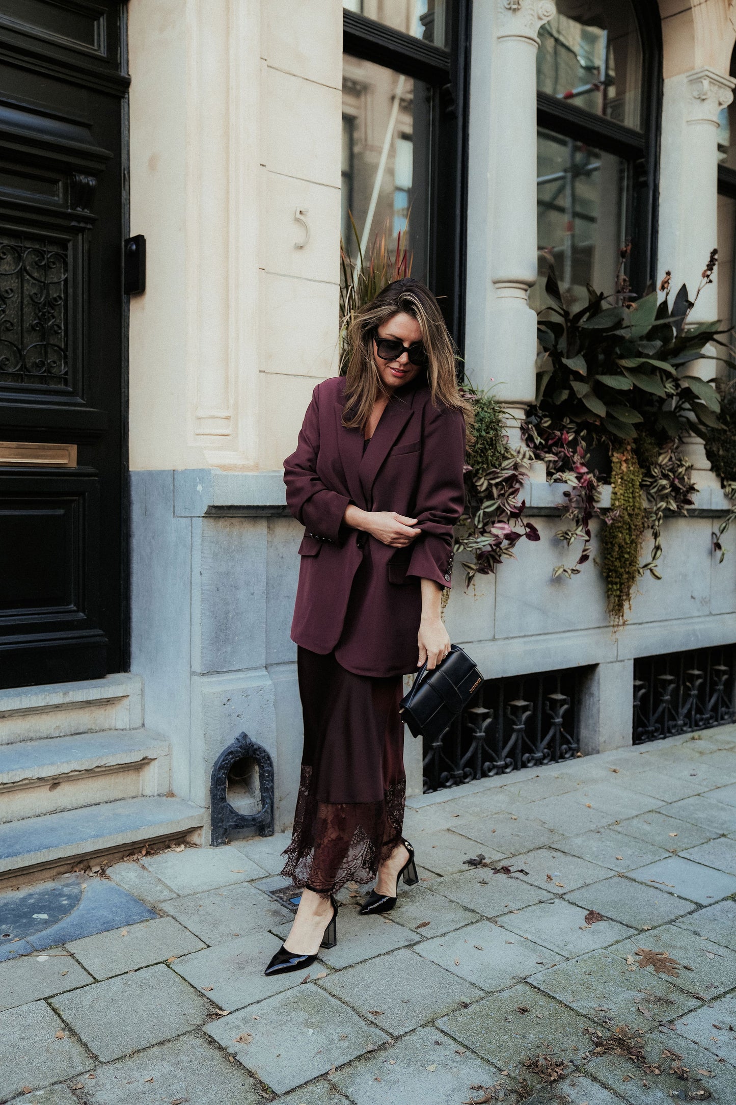 Silvie Skirt Plum Bordeaux