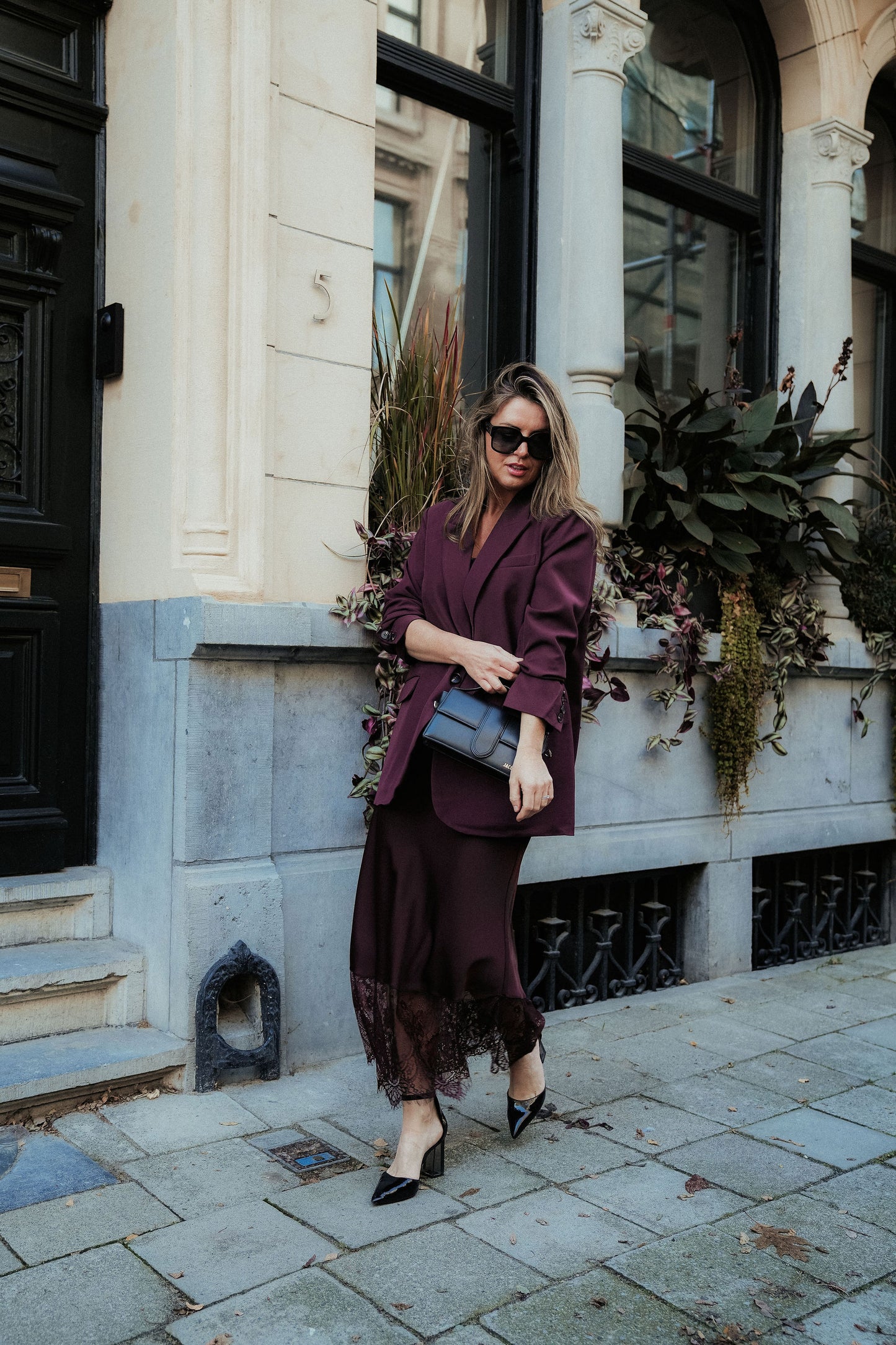 Silvie Skirt Plum Bordeaux