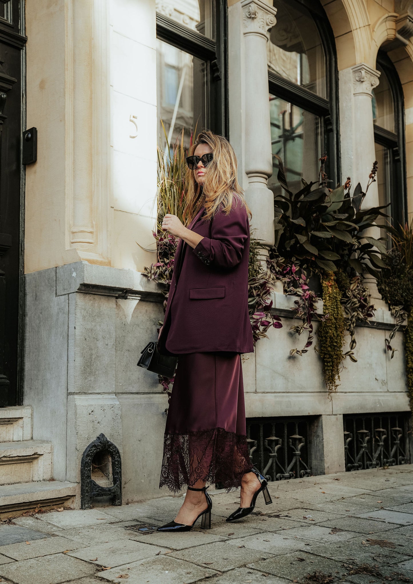 Silvie Skirt Plum Bordeaux