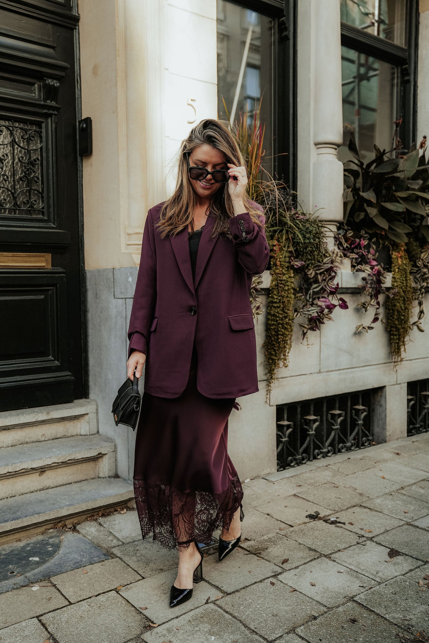 Silvie Skirt Plum Bordeaux