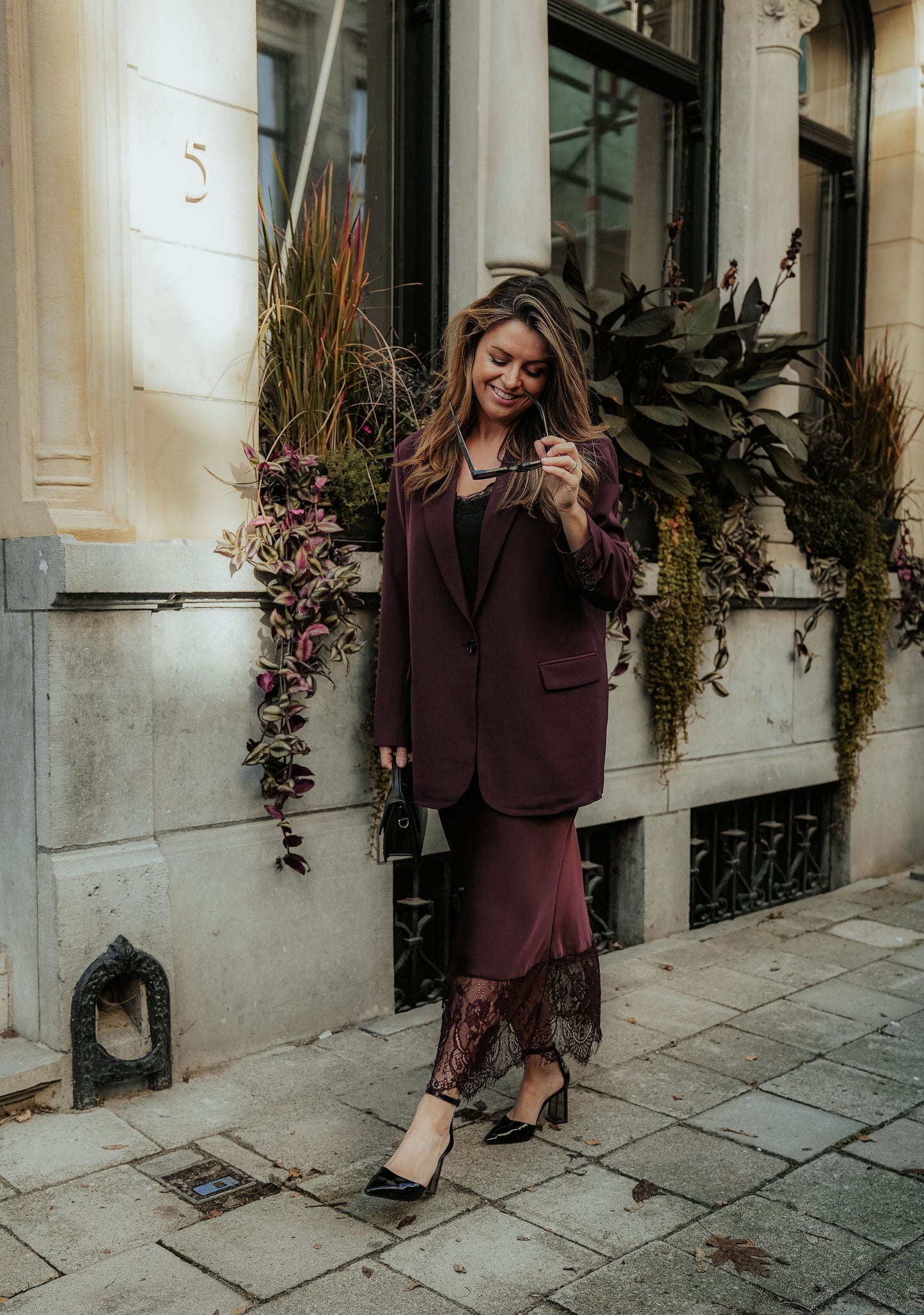 Silvie Skirt Plum Bordeaux