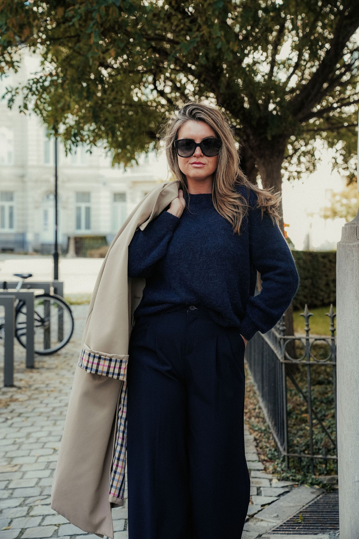 Maelle Knit Marine Blauw