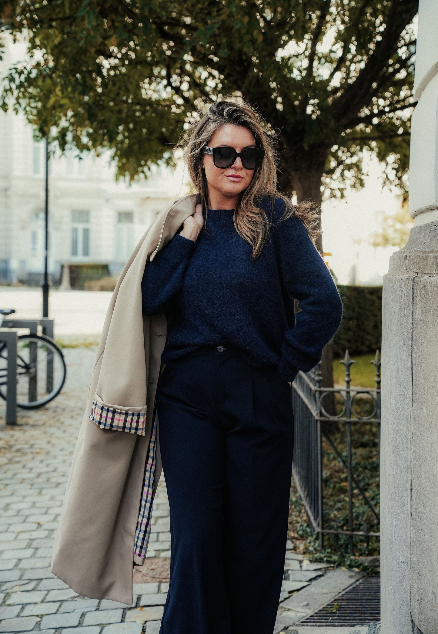 Maelle Knit Marine Blauw