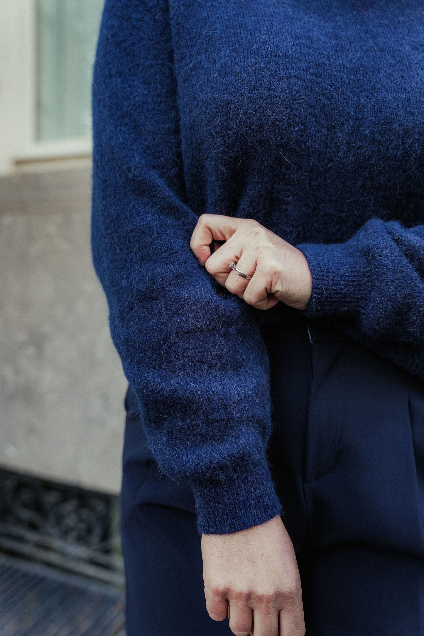 Maelle Knit Marine Blauw