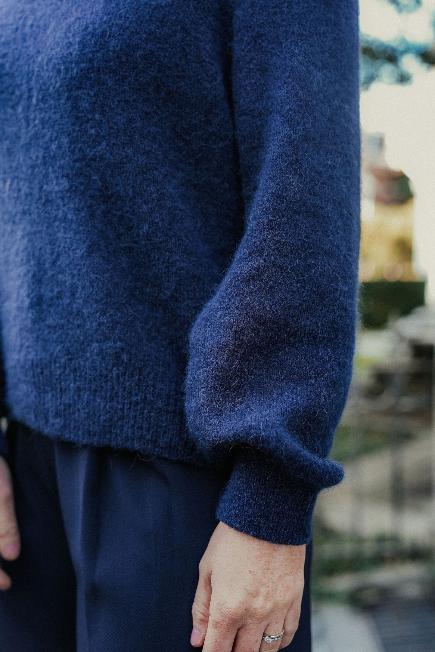 Maelle Knit Marine Blauw