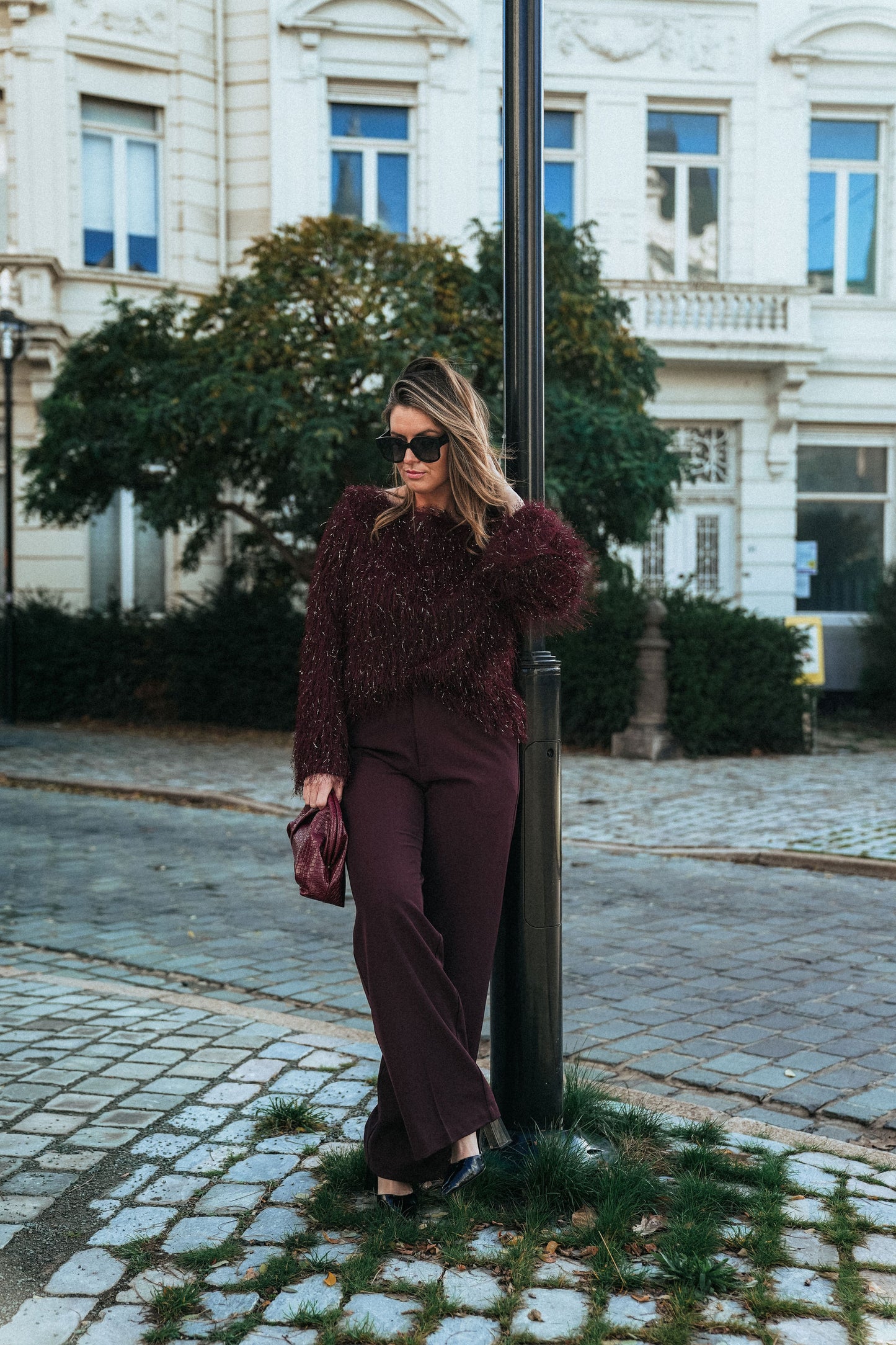 Sienna top Bordeaux