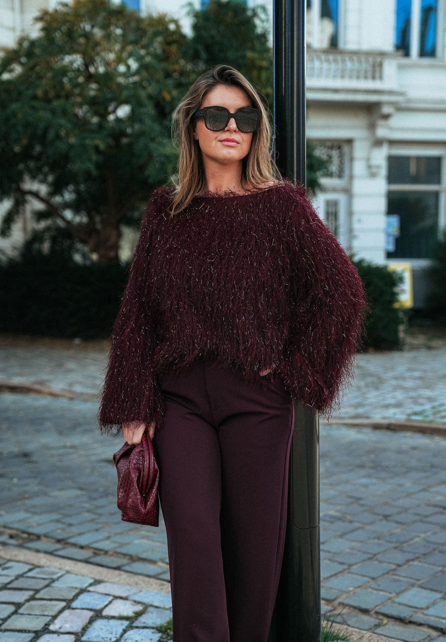 Sienna top Bordeaux