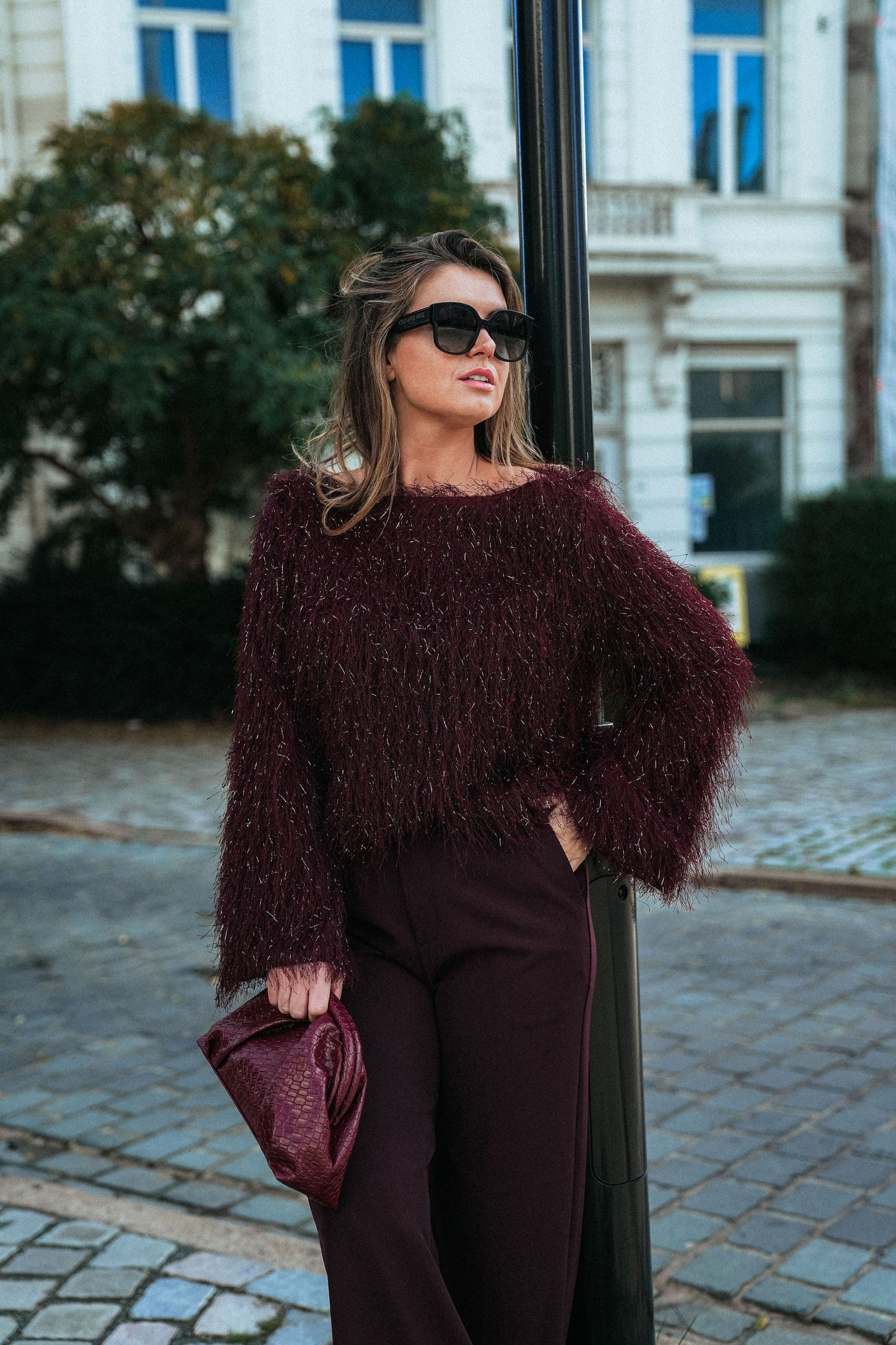 Sienna top Bordeaux