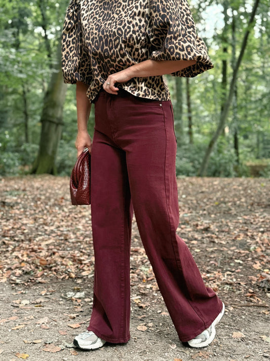 Amber Jeans Bordeaux