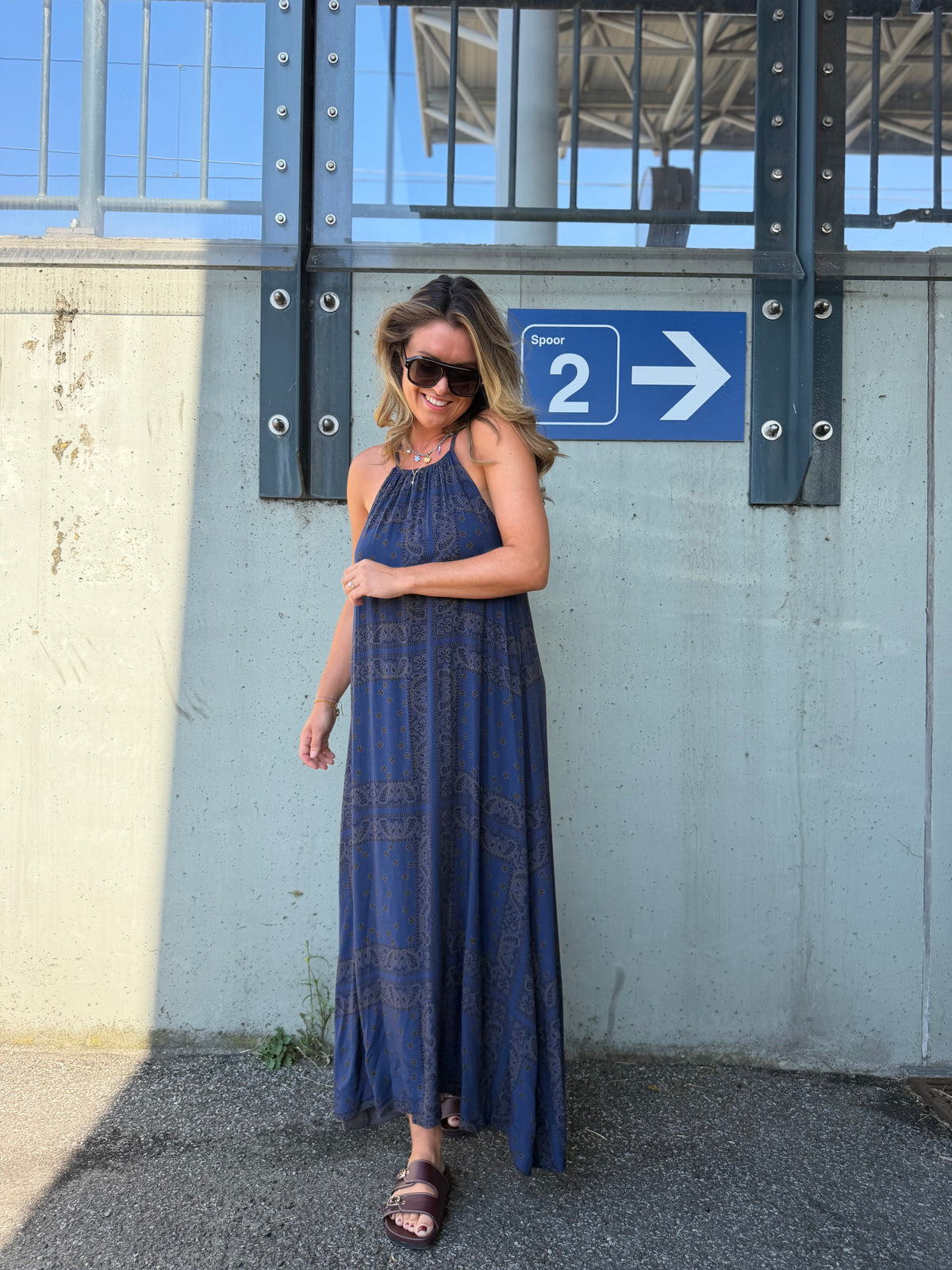 Rouby dress blauw