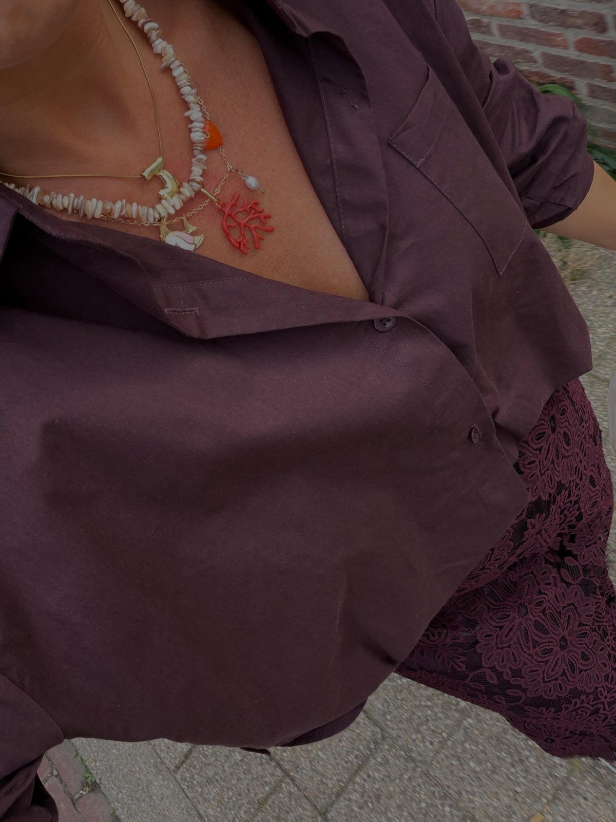 Sienna blouse plum