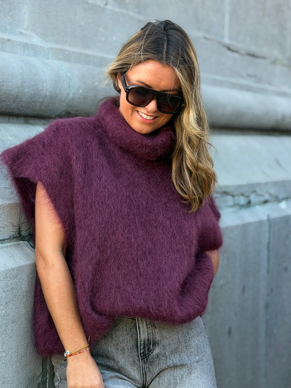 Alizée Knit plum