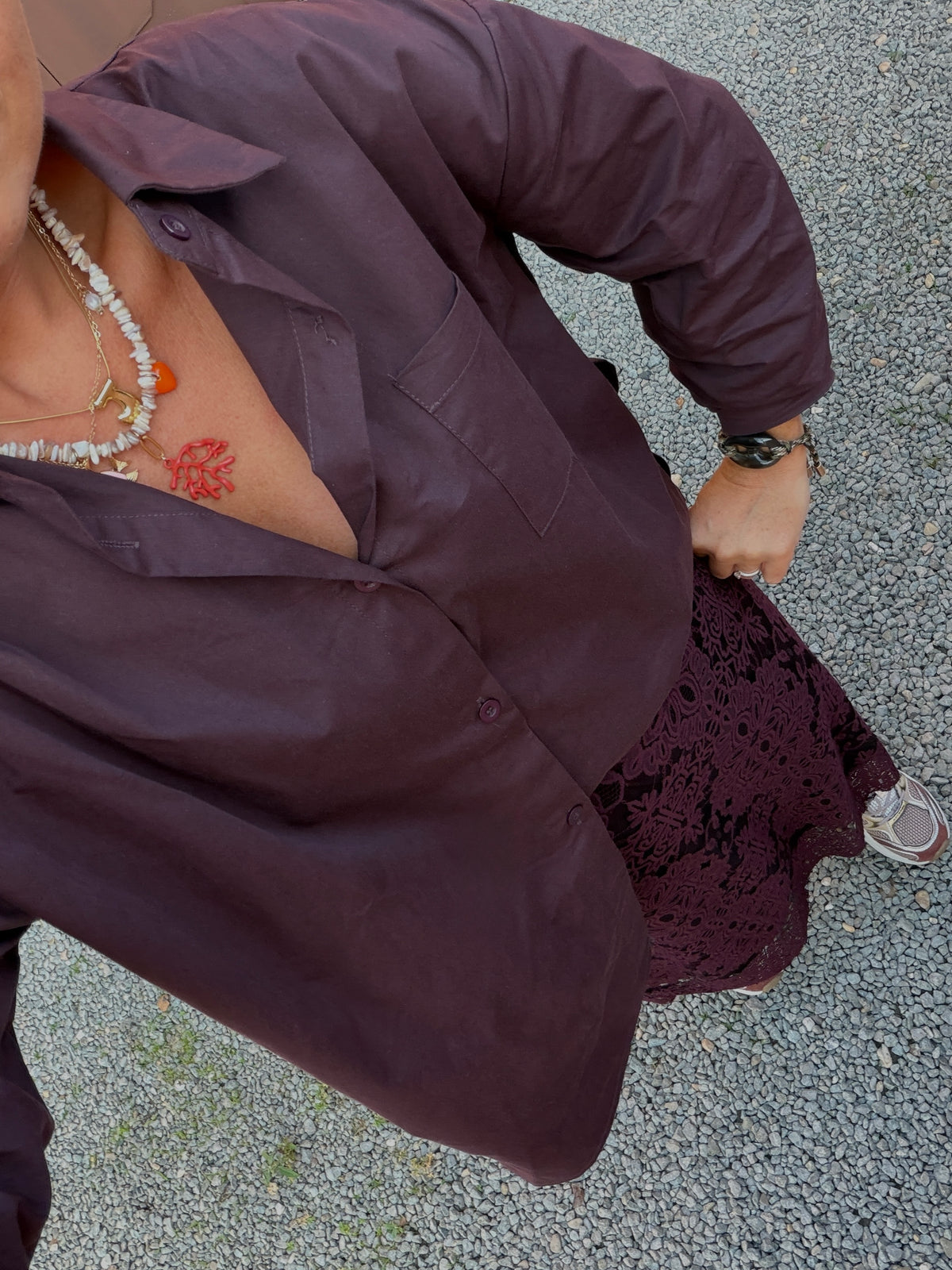Sienna blouse plum