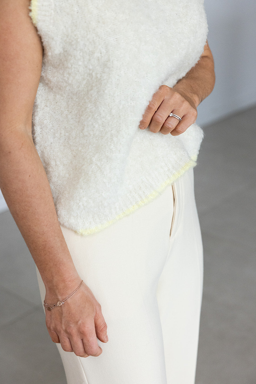 Kami Knit Ecru / Geel