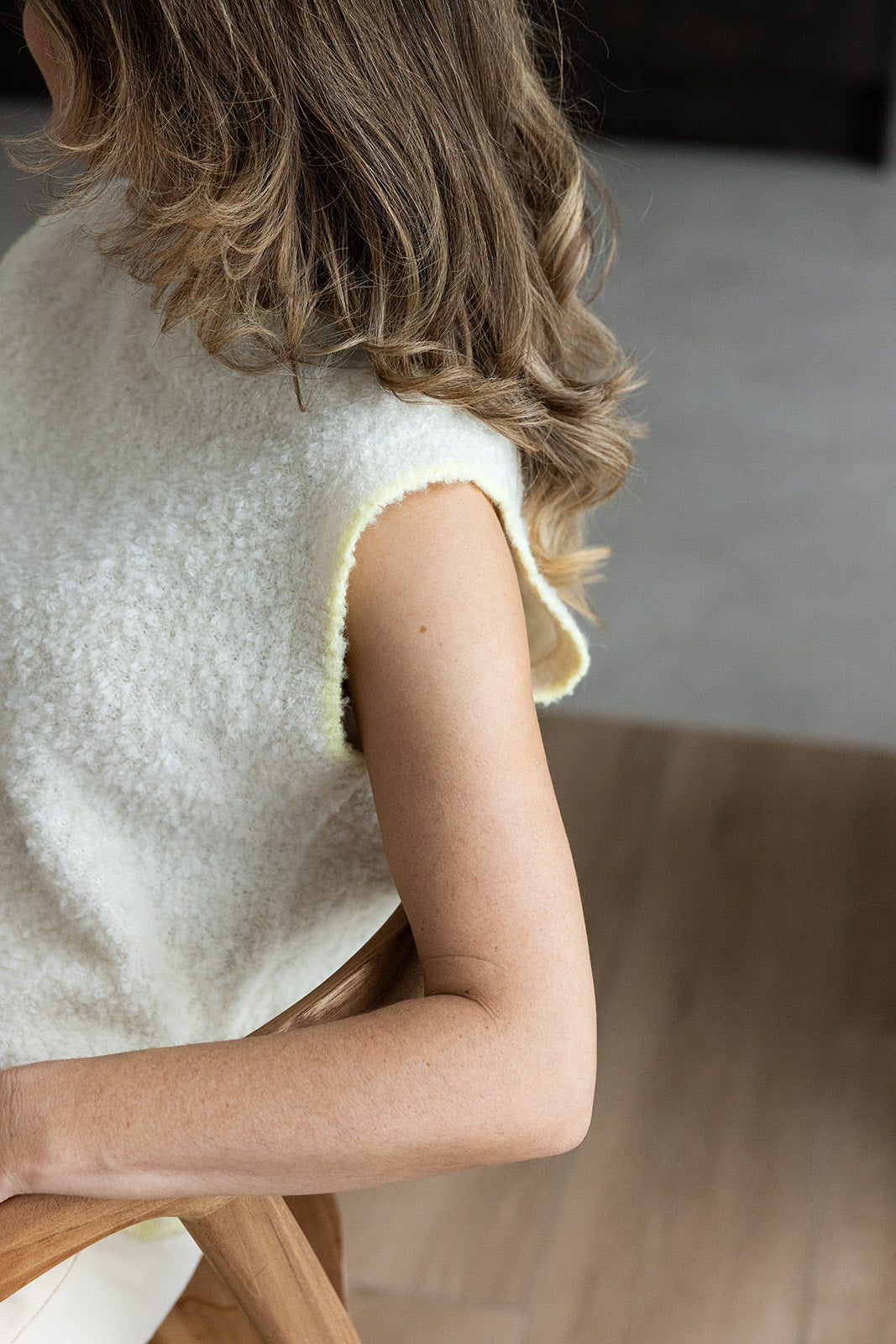 Kami Knit Ecru / Geel